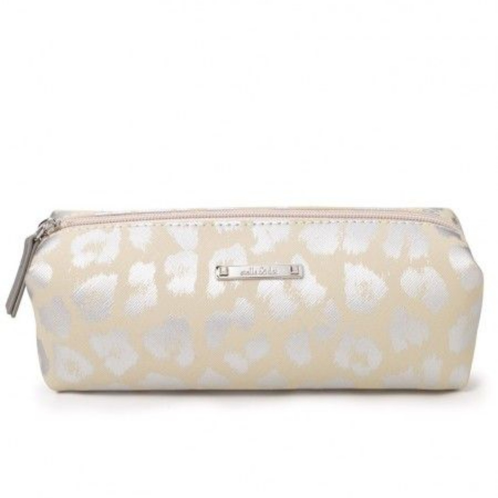 Stella & Dot Slim Pouf Metallic Leopard Print